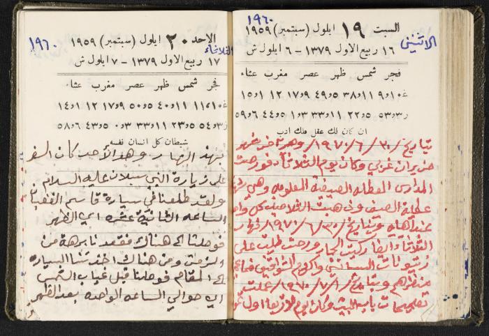 The Diaries of Fandi Mhanna, Buqei'a- Upper Galilee, 1960 and 1970 