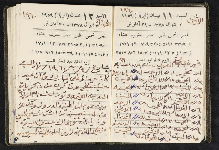 The Diaries of Fandi Mhanna, Buqei'a- Upper Galilee, 1960 and 1970 