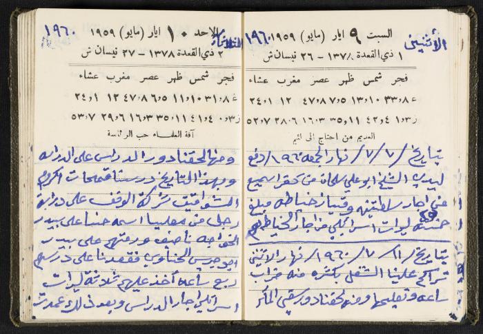 The Diaries of Fandi Mhanna, Buqei'a- Upper Galilee, 1960 and 1970 