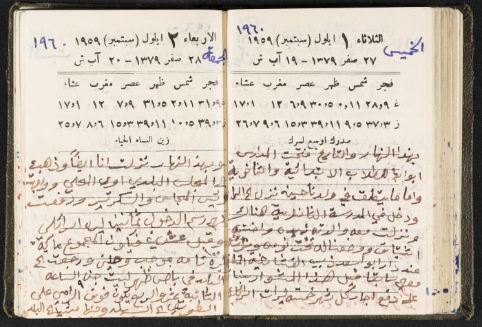 The Diaries of Fandi Mhanna, Buqei'a- Upper Galilee, 1960 and 1970 