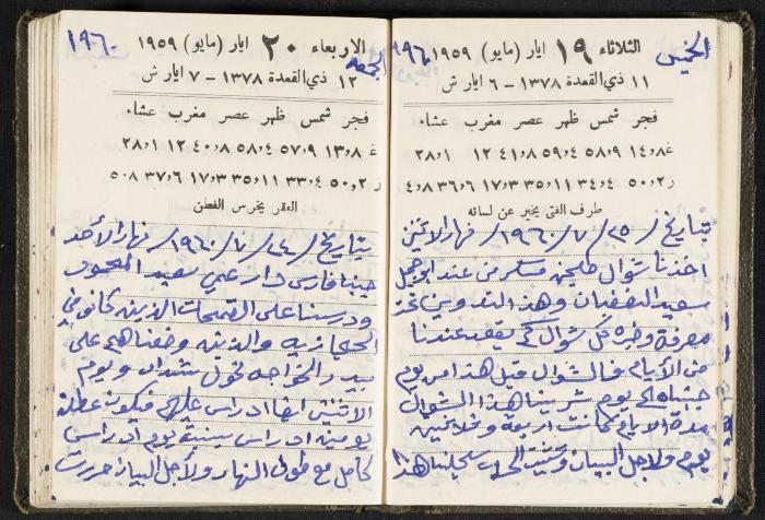 The Diaries of Fandi Mhanna, Buqei'a- Upper Galilee, 1960 and 1970 