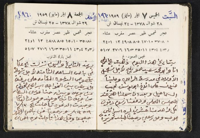 The Diaries of Fandi Mhanna, Buqei'a- Upper Galilee, 1960 and 1970 