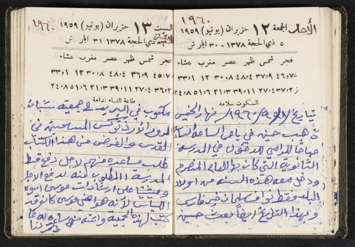 The Diaries of Fandi Mhanna, Buqei'a- Upper Galilee, 1960 and 1970 