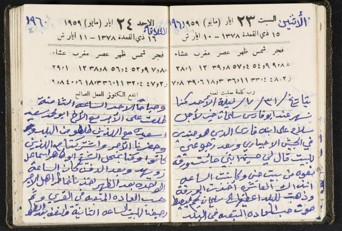 The Diaries of Fandi Mhanna, Buqei'a- Upper Galilee, 1960 and 1970 