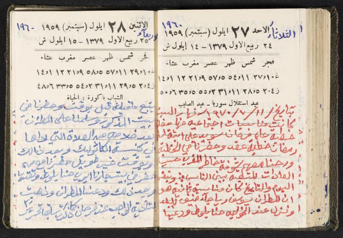 The Diaries of Fandi Mhanna, Buqei'a- Upper Galilee, 1960 and 1970 