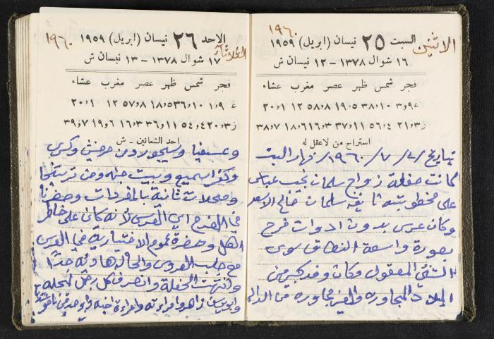 The Diaries of Fandi Mhanna, Buqei'a- Upper Galilee, 1960 and 1970 