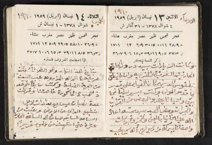 The Diaries of Fandi Mhanna, Buqei'a- Upper Galilee, 1960 and 1970 