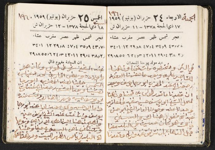 The Diaries of Fandi Mhanna, Buqei'a- Upper Galilee, 1960 and 1970 