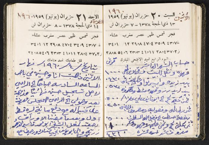 The Diaries of Fandi Mhanna, Buqei'a- Upper Galilee, 1960 and 1970 