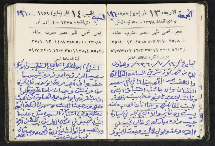The Diaries of Fandi Mhanna, Buqei'a- Upper Galilee, 1960 and 1970 