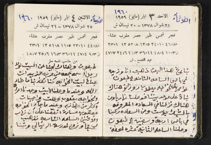 The Diaries of Fandi Mhanna, Buqei'a- Upper Galilee, 1960 and 1970 