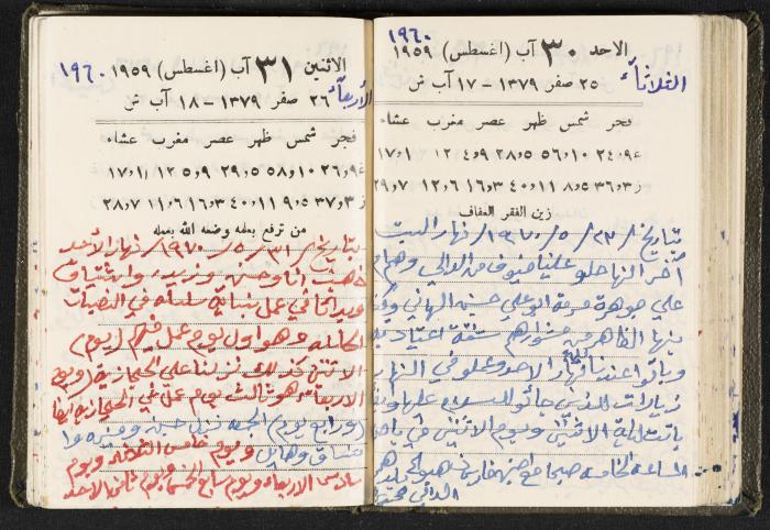 The Diaries of Fandi Mhanna, Buqei'a- Upper Galilee, 1960 and 1970 