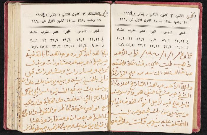 The Diaries of Fandi Mhanna, Buqei'a- Upper Galilee, the 1960s 