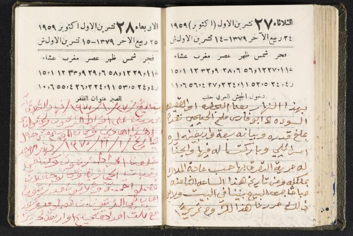 The Diaries of Fandi Mhanna, Buqei'a- Upper Galilee, 1960 and 1970 