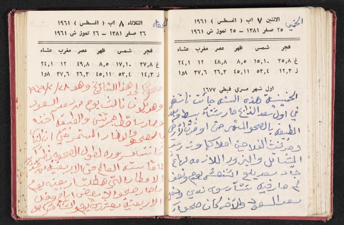 The Diaries of Fandi Mhanna, Buqei'a- Upper Galilee, the 1960s 