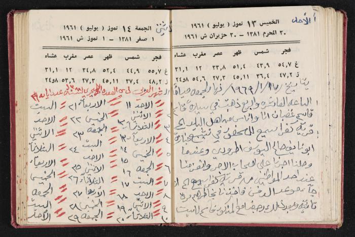 The Diaries of Fandi Mhanna, Buqei'a- Upper Galilee, the 1960s 