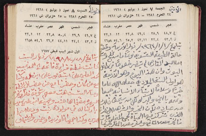 The Diaries of Fandi Mhanna, Buqei'a- Upper Galilee, the 1960s 