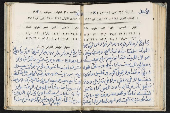 The Diaries of Fandi Mhanna, Buqei'a- Upper Galilee, 1962-1963