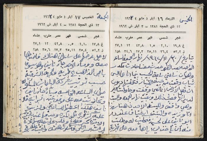 The Diaries of Fandi Mhanna, Buqei'a- Upper Galilee, 1962-1963