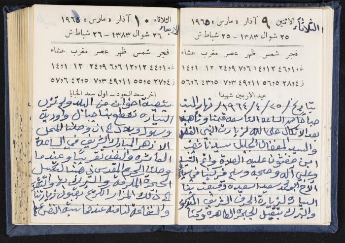 The Diaries of Fandi Mhanna, Buqei'a- Upper Galilee, 1964-1965