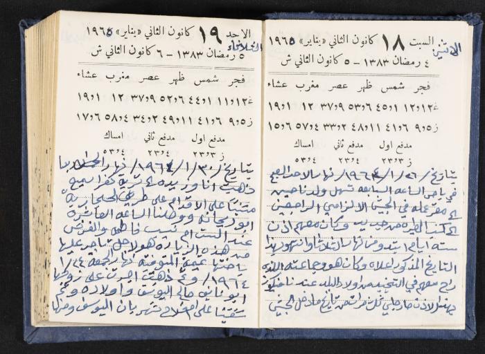 The Diaries of Fandi Mhanna, Buqei'a- Upper Galilee, 1964-1965