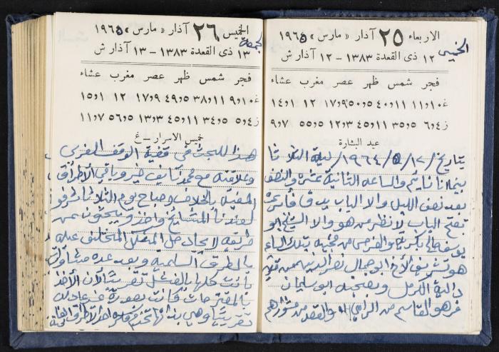 The Diaries of Fandi Mhanna, Buqei'a- Upper Galilee, 1964-1965