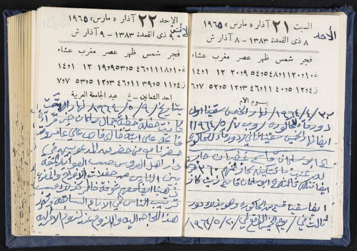 The Diaries of Fandi Mhanna, Buqei'a- Upper Galilee, 1964-1965