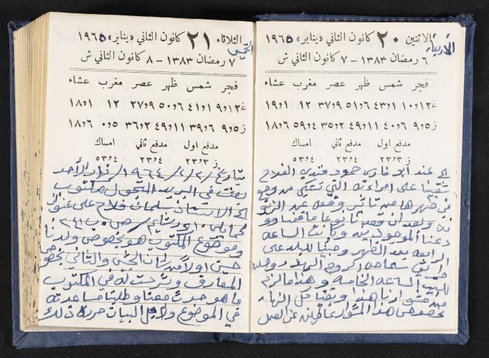 The Diaries of Fandi Mhanna, Buqei'a- Upper Galilee, 1964-1965