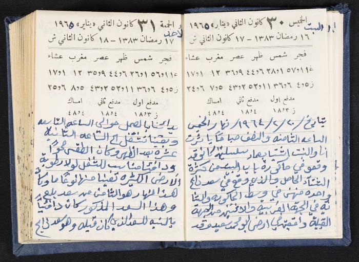The Diaries of Fandi Mhanna, Buqei'a- Upper Galilee, 1964-1965