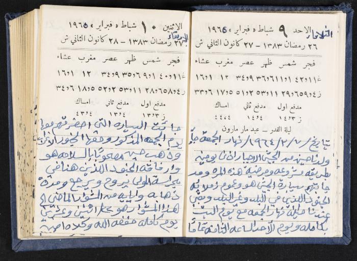 The Diaries of Fandi Mhanna, Buqei'a- Upper Galilee, 1964-1965