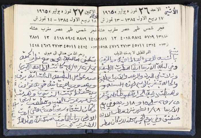 The Diaries of Fandi Mhanna, Buqei'a- Upper Galilee, 1964-1965