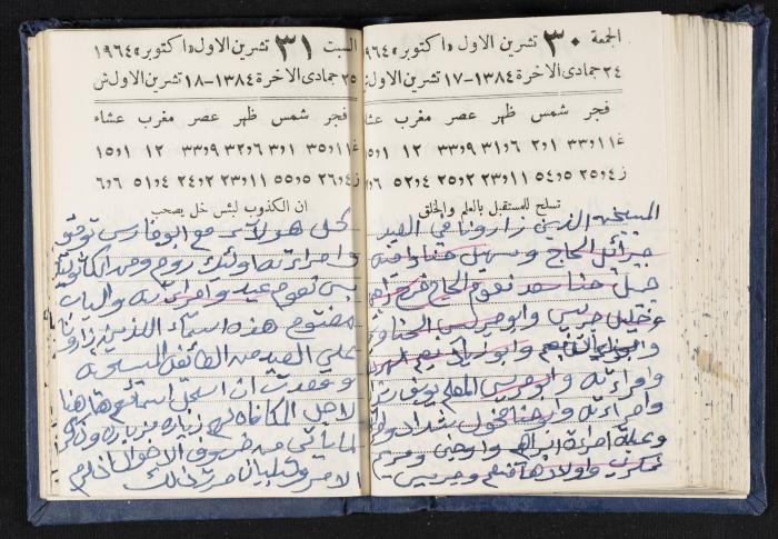 The Diaries of Fandi Mhanna, Buqei'a- Upper Galilee, 1964-1965