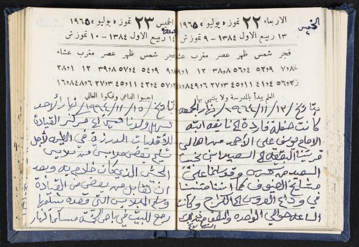 The Diaries of Fandi Mhanna, Buqei'a- Upper Galilee, 1964-1965