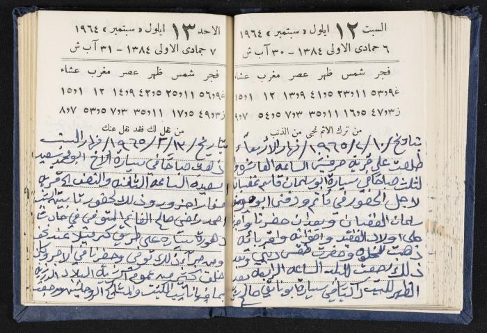 The Diaries of Fandi Mhanna, Buqei'a- Upper Galilee, 1964-1965