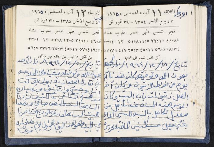 The Diaries of Fandi Mhanna, Buqei'a- Upper Galilee, 1964-1965