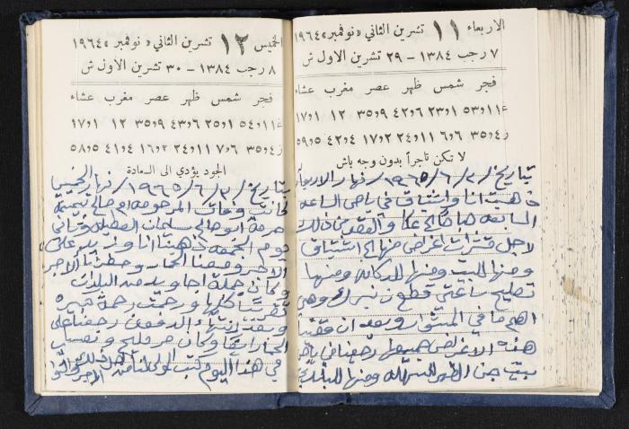 The Diaries of Fandi Mhanna, Buqei'a- Upper Galilee, 1964-1965