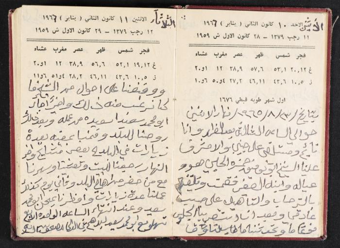 The Diaries of Fandi Mhanna, Buqei'a- Upper Galilee, 1965-1966