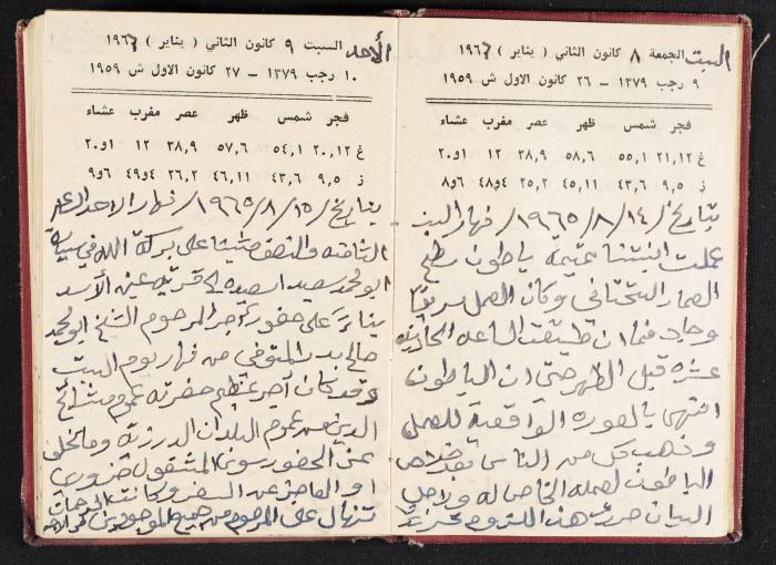 The Diaries of Fandi Mhanna, Buqei'a- Upper Galilee, 1965-1966