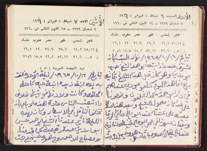 The Diaries of Fandi Mhanna, Buqei'a- Upper Galilee, 1965-1966