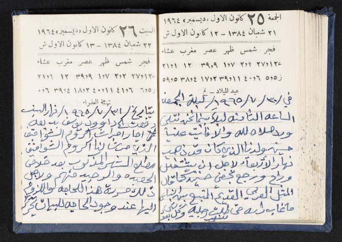 The Diaries of Fandi Mhanna, Buqei'a- Upper Galilee, 1964-1965