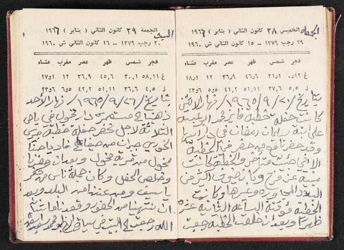 The Diaries of Fandi Mhanna, Buqei'a- Upper Galilee, 1965-1966