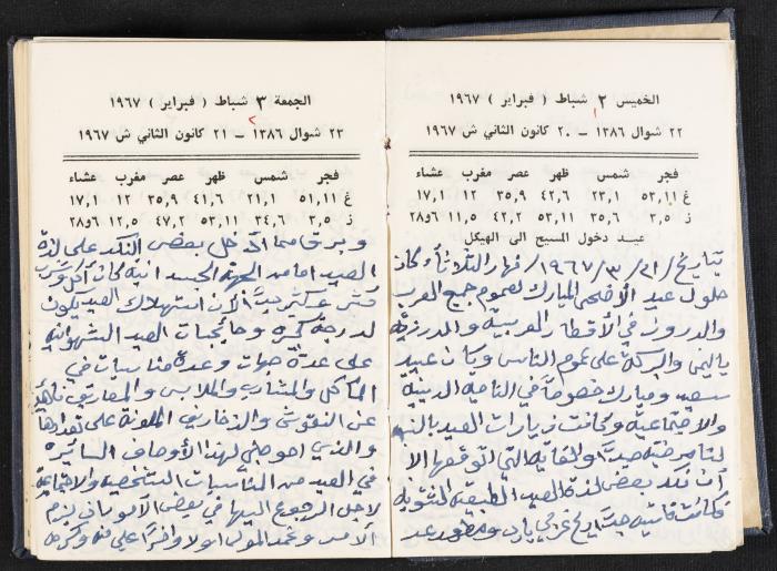 دفتر يوميات فندي مهنا، البقعية- الجليل الأعلى، 1967-1968
