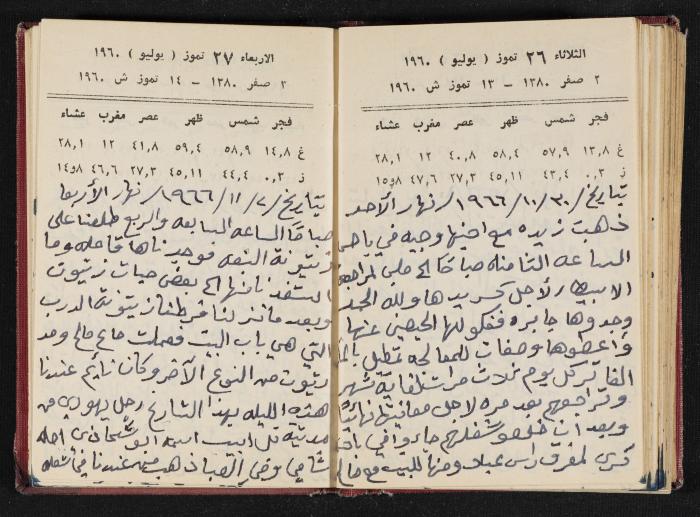 The Diaries of Fandi Mhanna, Buqei'a- Upper Galilee, 1965-1966