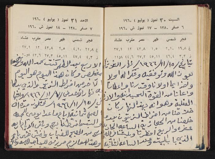 The Diaries of Fandi Mhanna, Buqei'a- Upper Galilee, 1965-1966