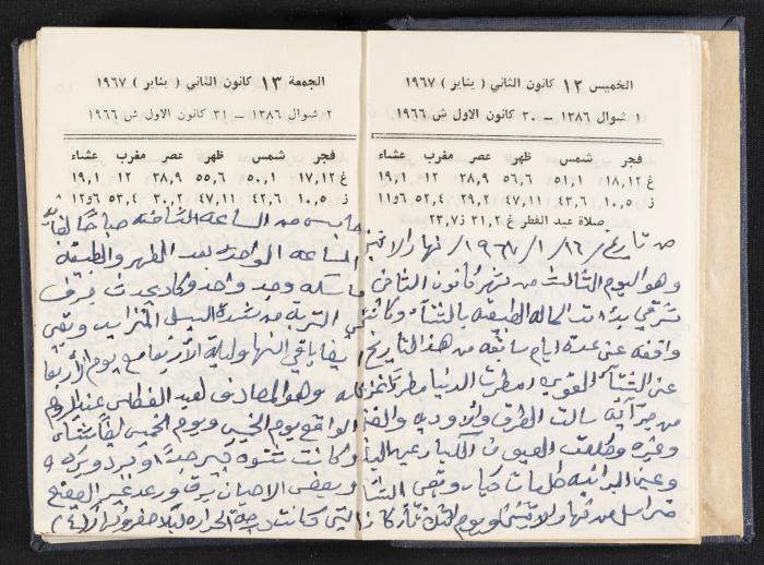 دفتر يوميات فندي مهنا، البقعية- الجليل الأعلى، 1967-1968