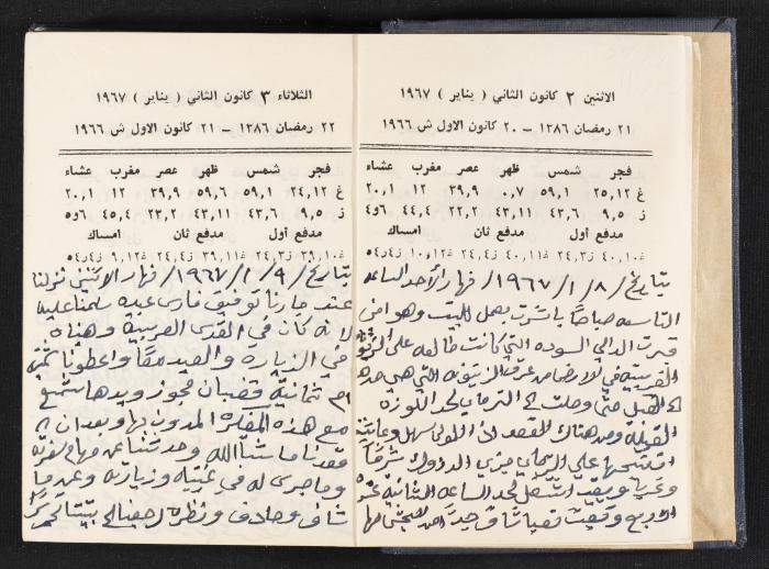 دفتر يوميات فندي مهنا، البقعية- الجليل الأعلى، 1967-1968