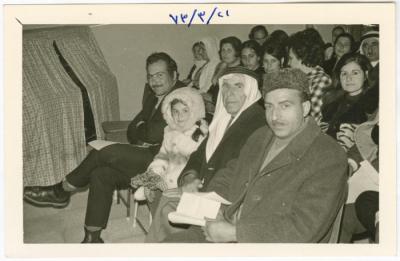 جانب من الحضور المشارك في إحدى مناسبات مدرسة بنات بيرزيت الإعدادية، 1973