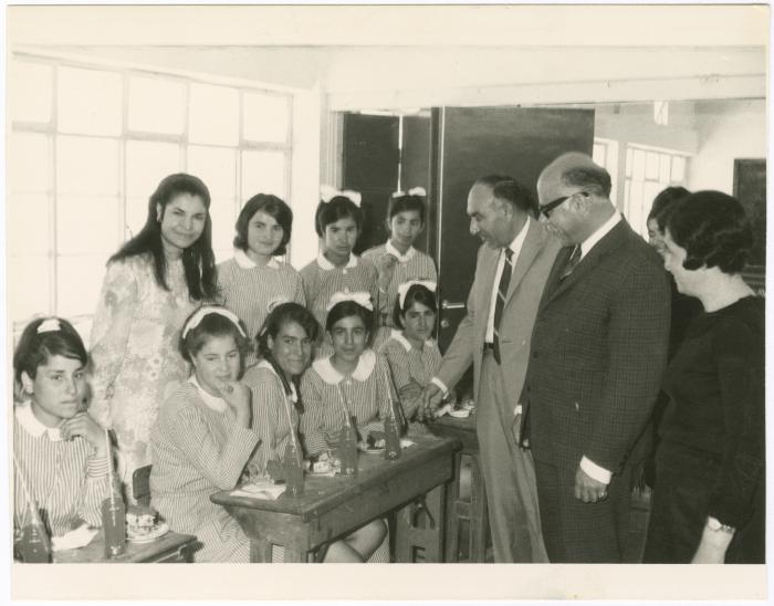 The Graduation Ceremony of the 2nd Preparatory Class at Birzeit Girls School, 16 May 1970
