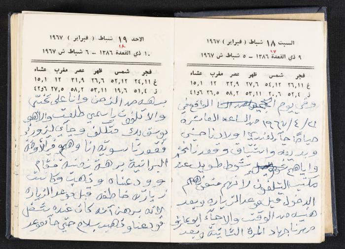 دفتر يوميات فندي مهنا، البقعية- الجليل الأعلى، 1967-1968