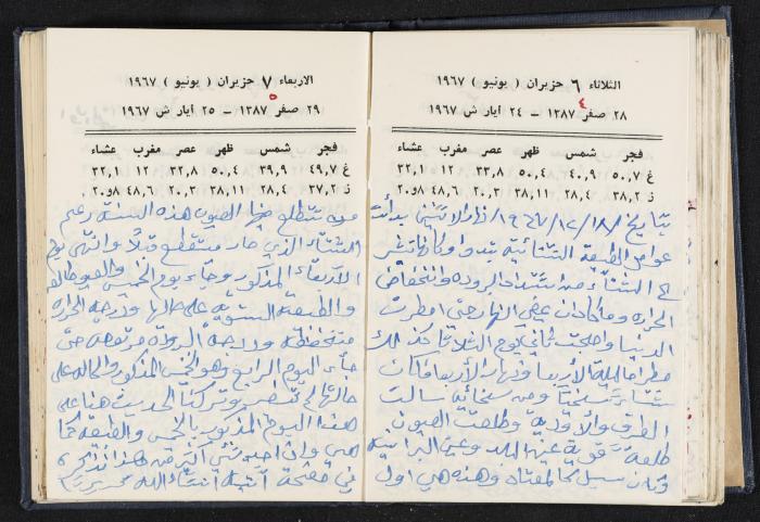 دفتر يوميات فندي مهنا، البقعية- الجليل الأعلى، 1967-1968